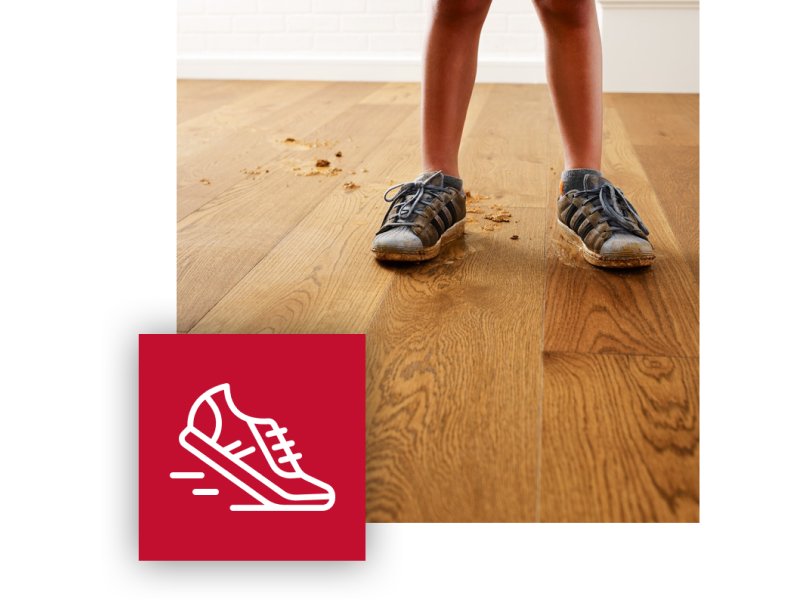 Floorté hardwood is durable, waterproof and easy to clean