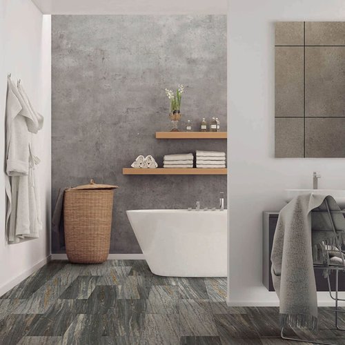 Vinyl Floors in Bathroom | Haley's Flooring & Interiors