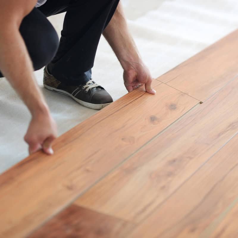 Laminate installation services at Haley's Flooring