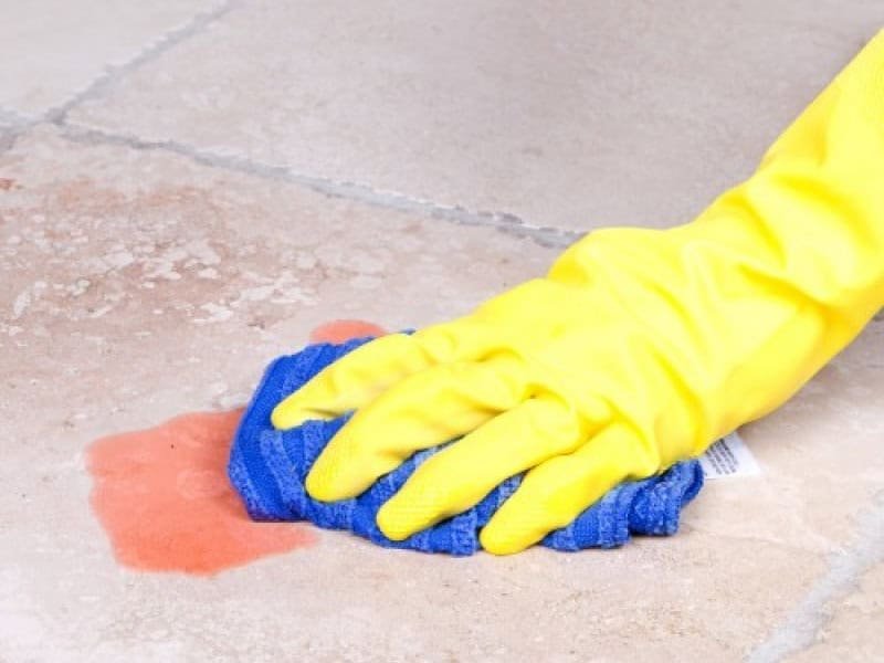 Tile is tough on spills and stains.