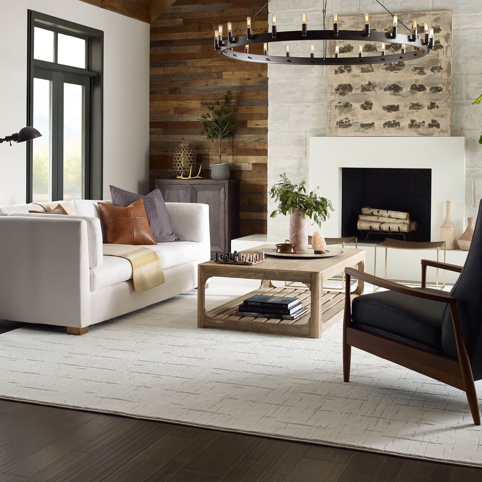 Hardwood flooring in living room | Haley's Flooring & Interiors