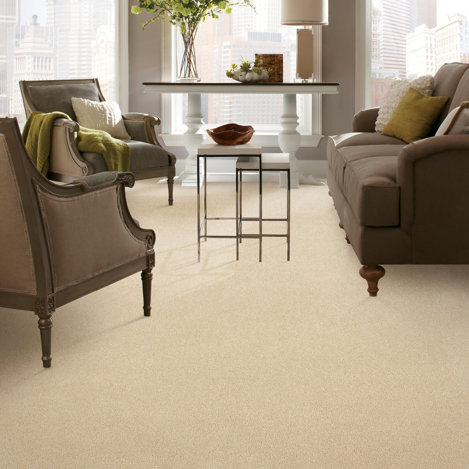 Carpeting in Living Room | Haley's Flooring & Interiors